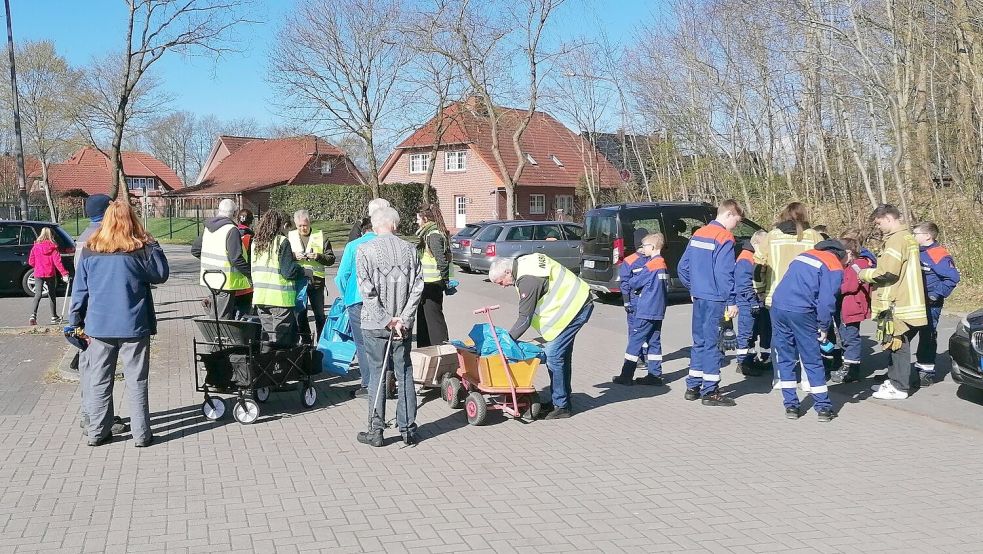 In Ramsloh beteiligen sich rund 40 Freiwillige an der Umweltschutzaktion, die aktuell läuft. Foto: privat