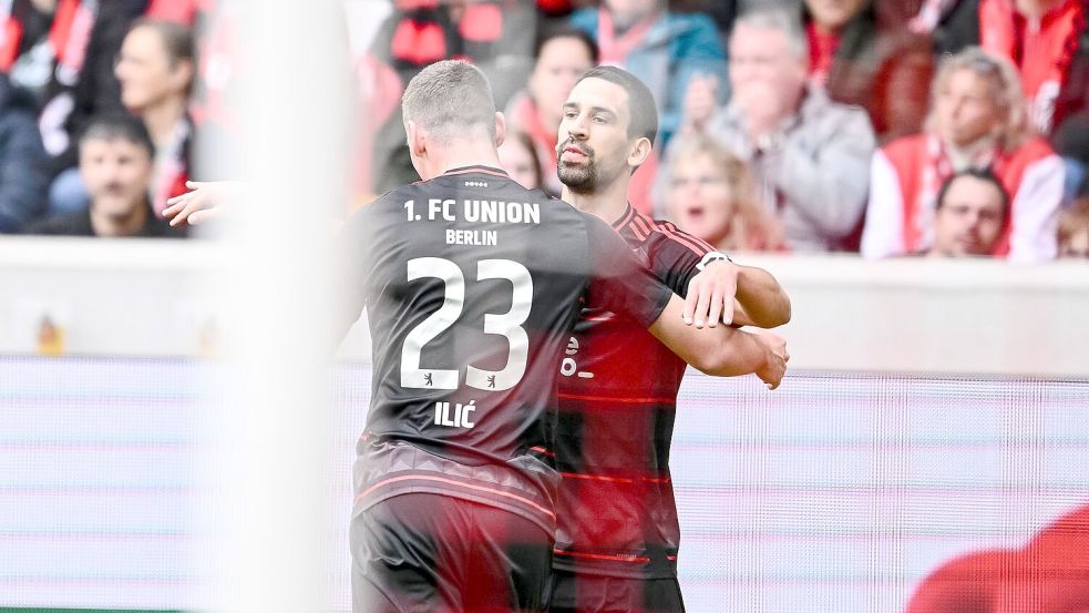 Khedira traf zum 1:1 für Union. Foto: Harry Langer/dpa