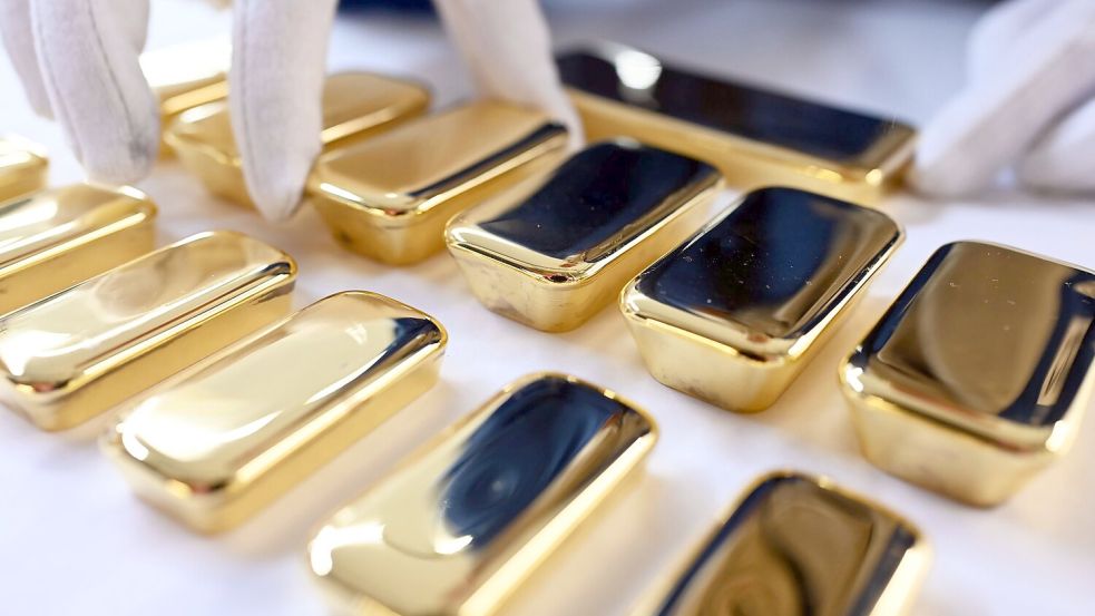 Der Goldpreis kennt derzeit nur eine Richtung: nach oben. Foto: Uli Deck/dpa
