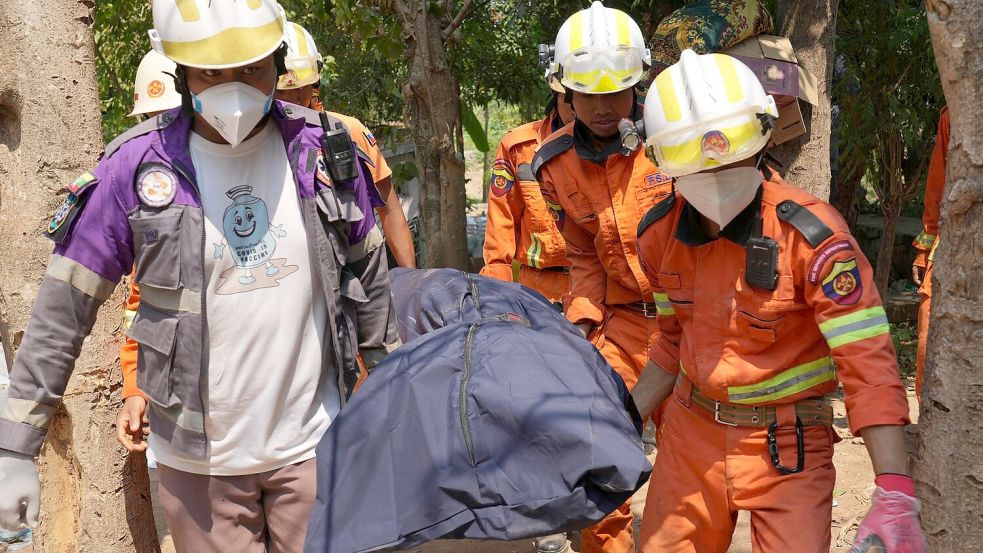 Die Zahl der Toten in Myanmar steigt weiter. Foto: Uncredited/AP/dpa