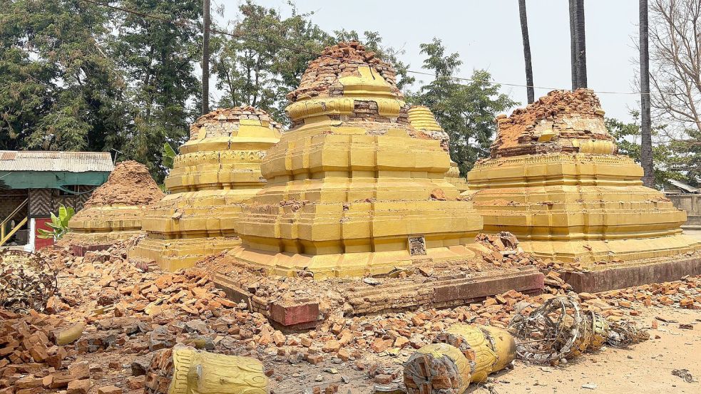 Tausende Pagoden wurden Schätzungen zufolge zerstört. Foto: Aung Shine Oo/AP/dpa