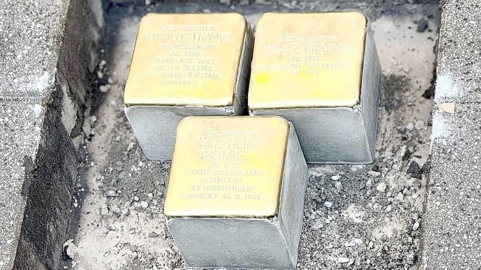 In Wilhelmshaven wurde erst knapp 80 Jahre nach Ende des zweiten Weltkrieges der erste Stolperstein verlegt. Foto: Stadt Wilhelmshaven