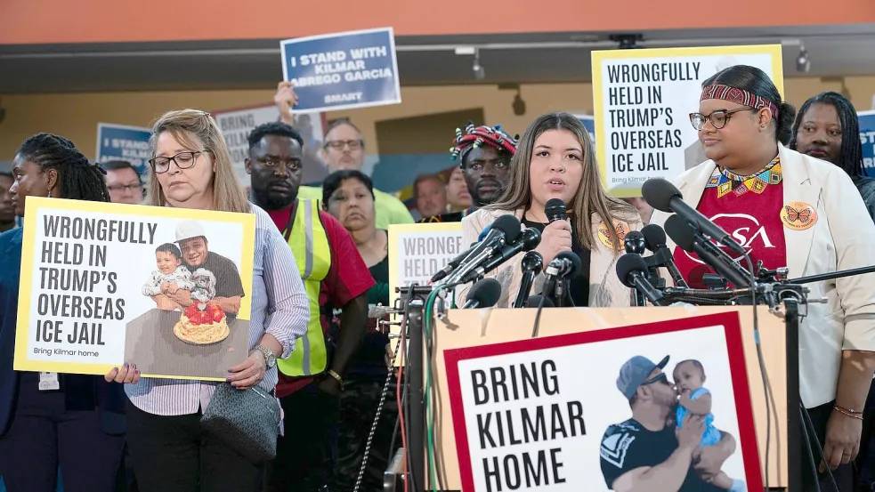 Die Familie von Kilmar Abrego Garcia setzt sich dafür ein, dass er in die USA zurückgebracht wird. Foto: Jose Luis Magana/FR159526 AP/AP/dpa