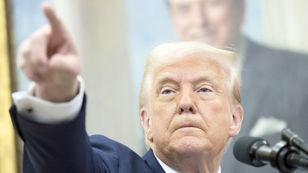 US-Präsident Trump. Foto: dpa/Pool/Uncredited