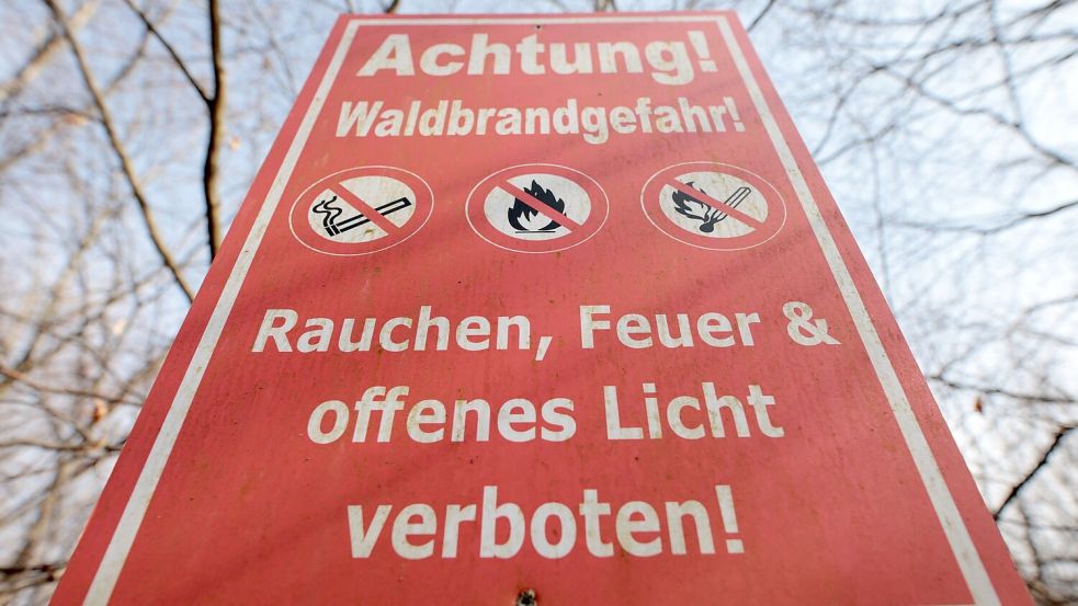 Auch die Waldbrandgefahr steigt durch die Trockenperiode. (Archivbild) Foto: Matthias Bein/dpa