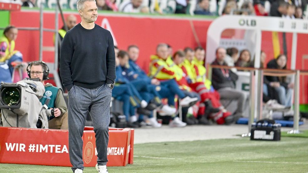 Christian Wück erlebte in Wolfsburg ein Wechselbad der Gefühle Foto: Swen Pförtner/dpa