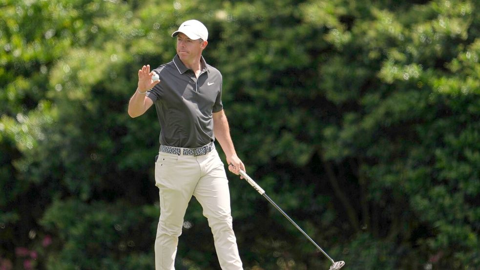 Rory McIlroy spielte eine starke 66er-Runde am zweiten Tag. Foto: Matt Slocum/AP/dpa