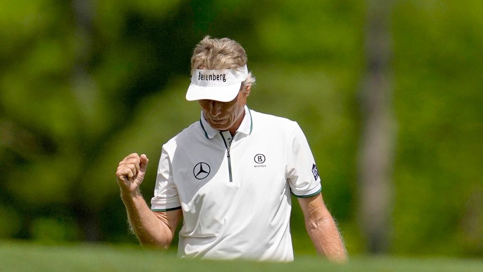Golf-Routinier Bernhard Langer spielte sein letztes Masters-Turnier. Foto: Ashley Landis/AP/dpa