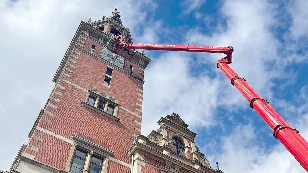 Das Rathaus wurde mehrfach unter die Lupe genommen. Foto: Stadt Leer