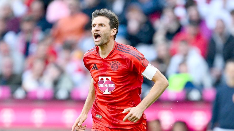 Darf Thomas Müller gegen Inter wieder als Kapitän ran? Foto: Sven Hoppe/dpa