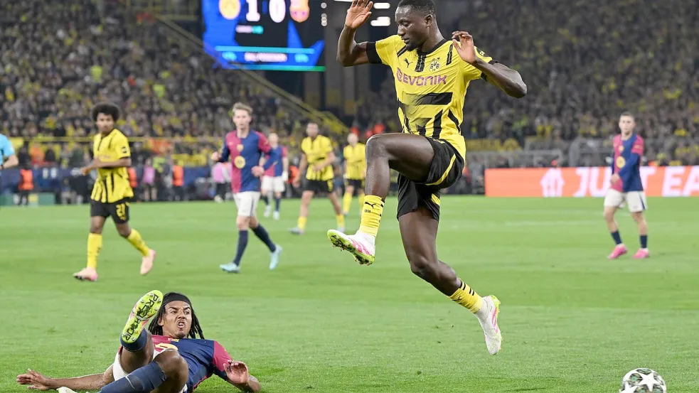 Die Hürde Barcelona war zu hoch für den BVB Foto: Federico Gambarini/dpa
