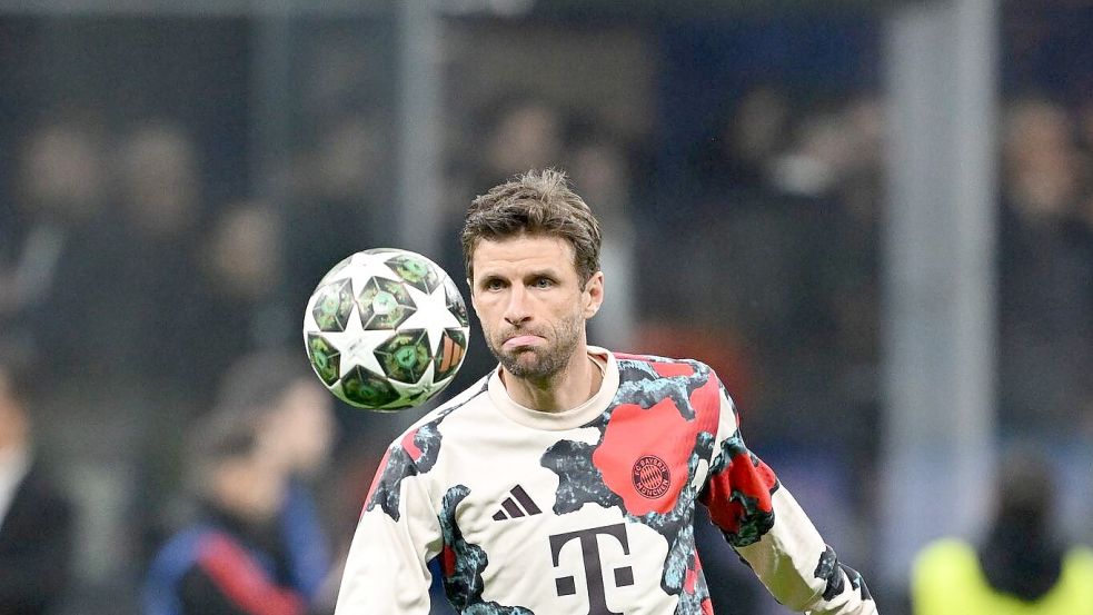 Thomas Müller absolviert in der Champions League sein 163. Spiel. Foto: Sven Hoppe/dpa