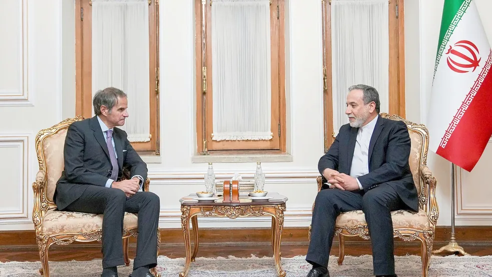 Grossi warnt vor Angriffen auf die Atomanlagen im Iran. Foto: Uncredited/Iranian Foreign Ministry/AP/dpa