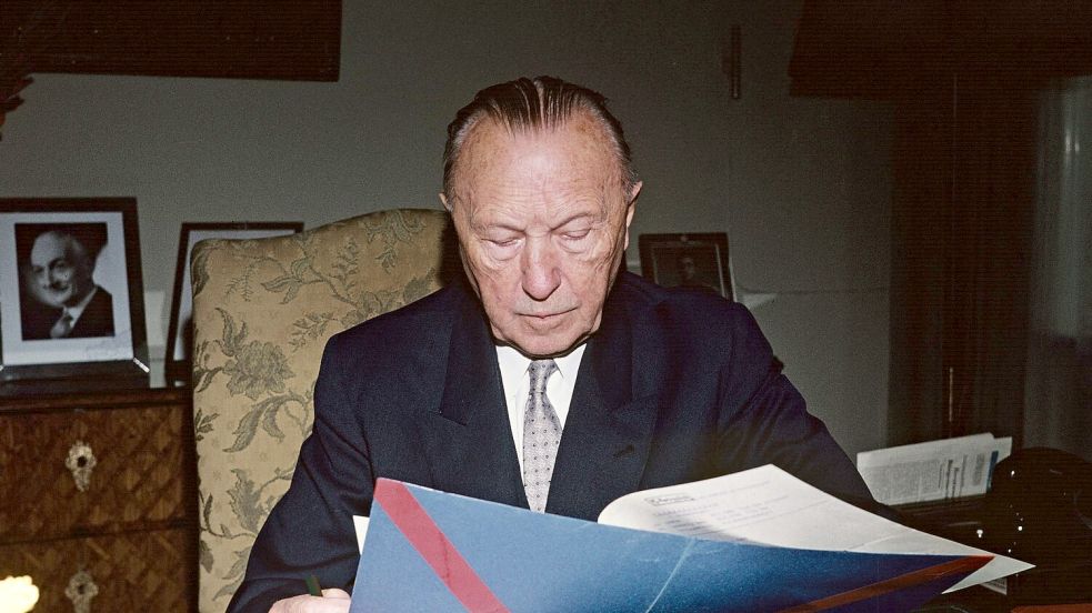 Er war der älteste Kanzler der Bundesrepublik: Konrad Adenauer. (Archivbild) Foto: Kurt Rohwedder/dpa