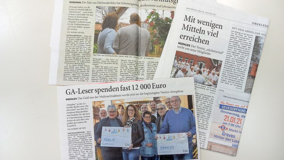 Der Verein „Rückenwind“ wurde und wird auch durch mediale Berichterstattung unterstützt. Foto: Scherzer