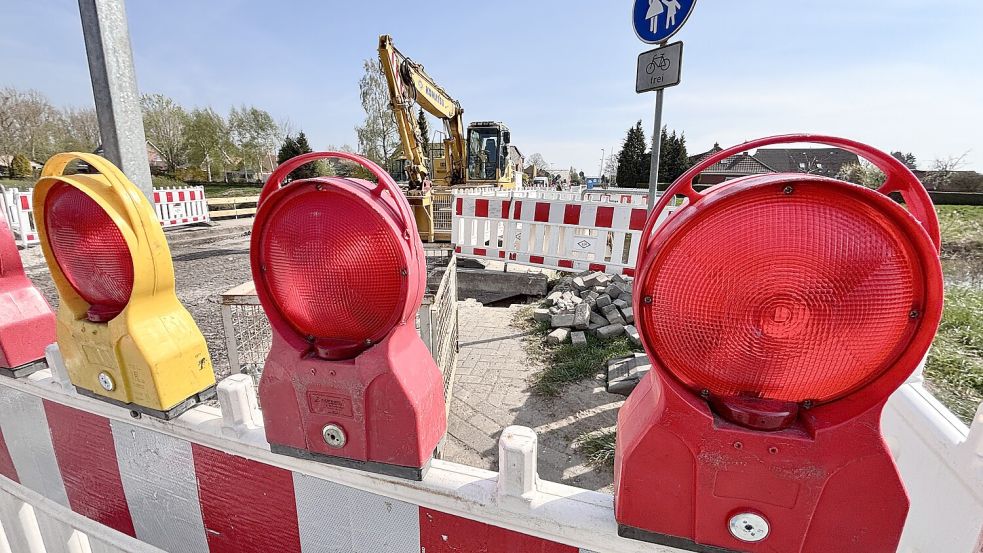Am Sauteler Kanal geht es nicht mehr weiter. Foto: Klaus Ortgies