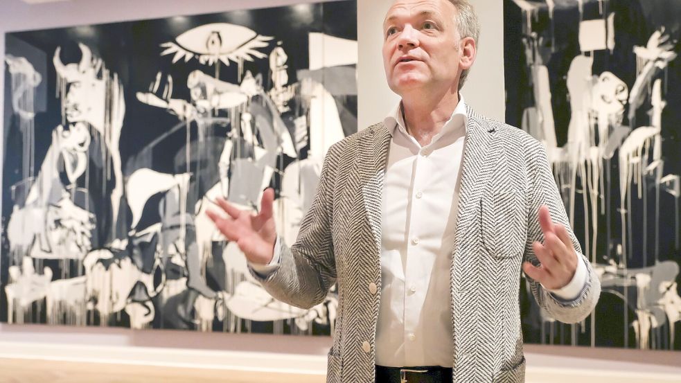 Wortmächtiger Anwalt der Kunst Pablo Picassos: Markus Müller, Direktor des Kunstmuseum Pablo Picasso in Münster. Foto: Friedrich Stark/imago/epd