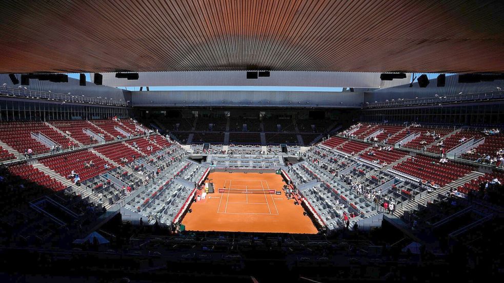 Das Tennis-Turnier in Madrid war wegen eines Stromausfalls in Spanien unterbrochen. Foto: Manu Fernandez/AP/dpa