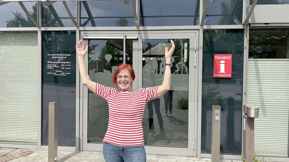 Antje Smidt hofft, dass auf dem Rathausplatz gelacht wird. Foto: Jasmin Oltmanns