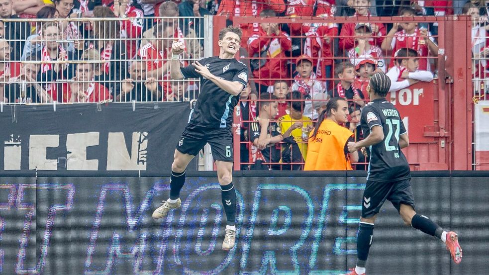 Stage erzielte seine ersten Tore in diesem Jahr für Werder Bremen. Foto: Andreas Gora/dpa
