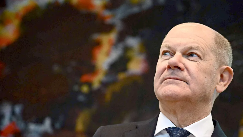 Bundeskanzler Olaf Scholz weist eine gemischte Bilanz als Kanzler vor. Foto: AFP/TOBIAS SCHWARZ