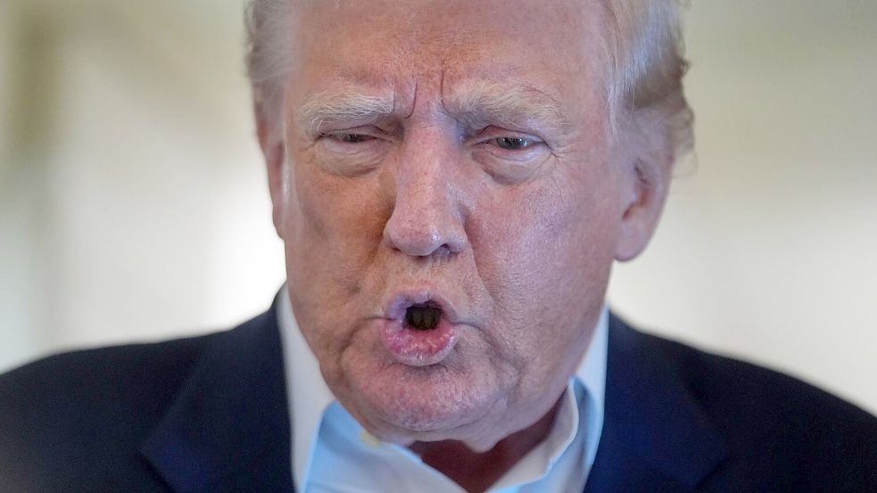 Trump sieht Hollywood und auch die nationale Sicherheit bedroht. Foto: Manuel Balce Ceneta/AP/dpa