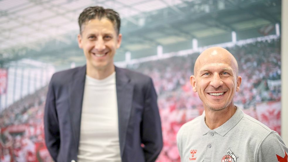 Sportchef Christian Keller und Trainer Gerhard Struber mussten beim FC gehen. Foto: Christoph Reichwein/dpa