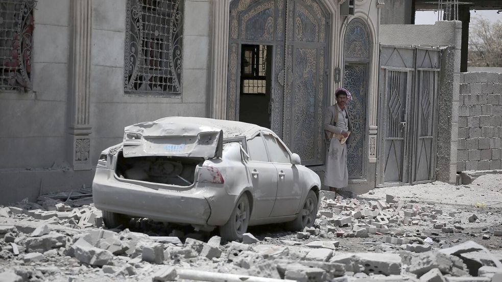 Israel greift im Jemen an. Foto: Osamah Yahya/dpa