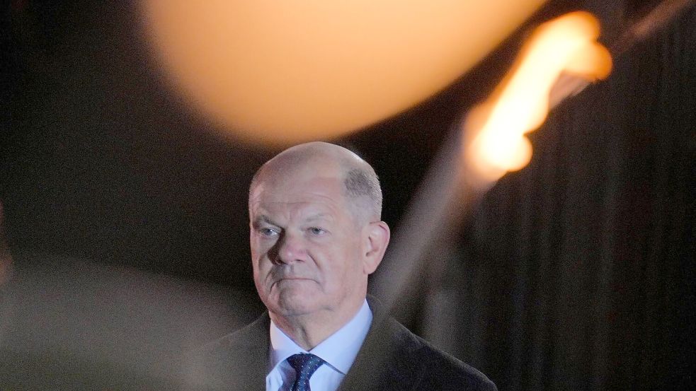 1.245 Tage war Olaf Scholz Bundeskanzler, wenn er am Dienstag die Amtsgeschäfte an seinen Nachfolger Friedrich Merz übergibt. Foto: Michael Kappeler/dpa