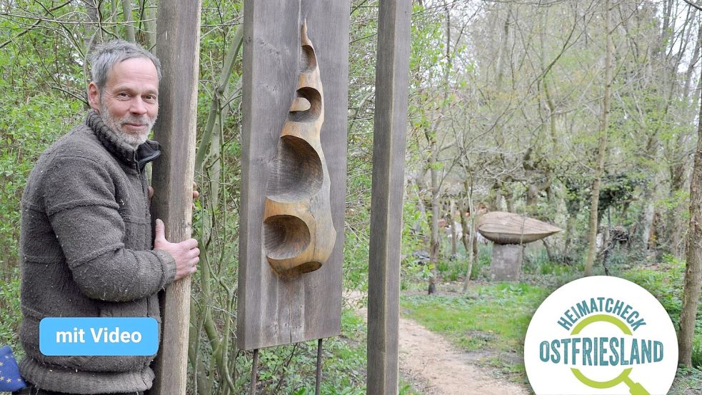 Thorsten Schütt hat seinen Garten in Horsten in eine Ausstellungsfläche verwandelt. Foto: Susanne Ullrich