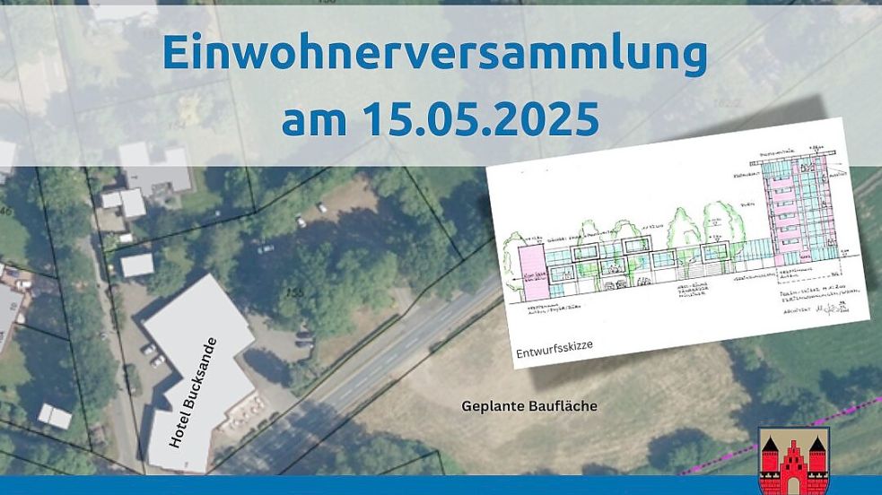 Ein Ausschnitt aus dem Flyer der Gemeinde Apen zur Einwohnerversammlung. Foto: Gemeinde Apen