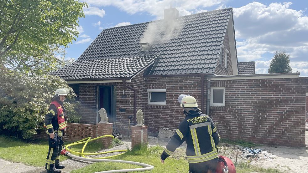 In Norden hat in einem Einfamilienhaus ein Kinderzimmer gebrannt. Foto: Freiwillige Feuerwehr Norden