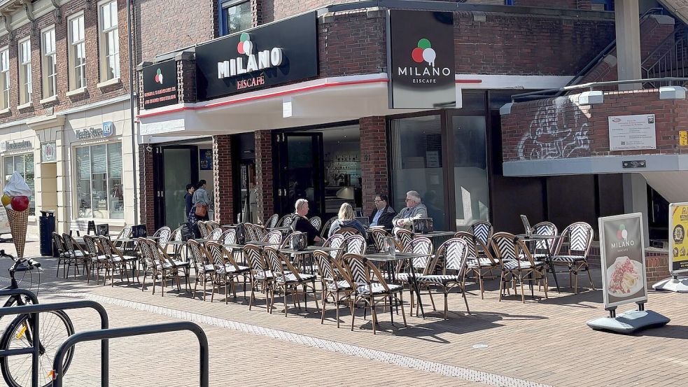 In Leer gibt es ein neues Eiscafé. Foto: Jonas Bothe