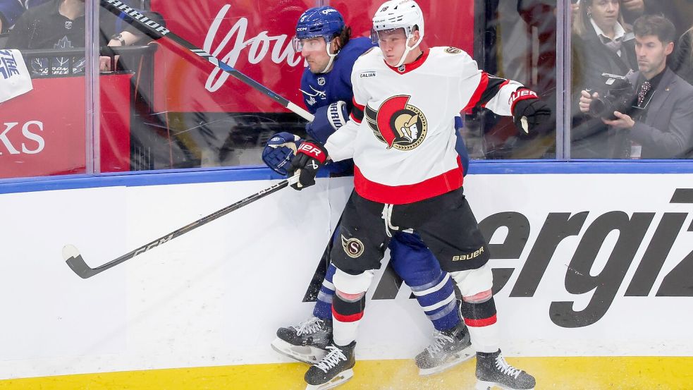 NHL-Star Tim Stützle wird für Deutschland bei der WM spielen. Foto: Cole Burston/The Canadian Press via AP/dpa
