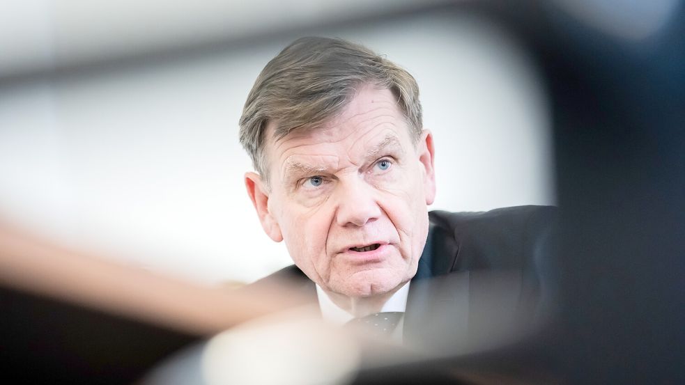 Aussenminister Johann Wadephul spricht Foto: Christoph Soeder