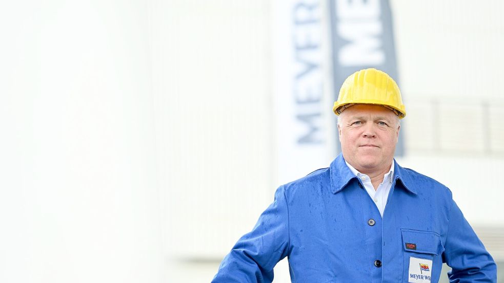 Er muss die Meyer Werft zurück in die Gewinnzone führen: Sanierer Ralf Schmitz. Foto: Lars Penning/dpa
