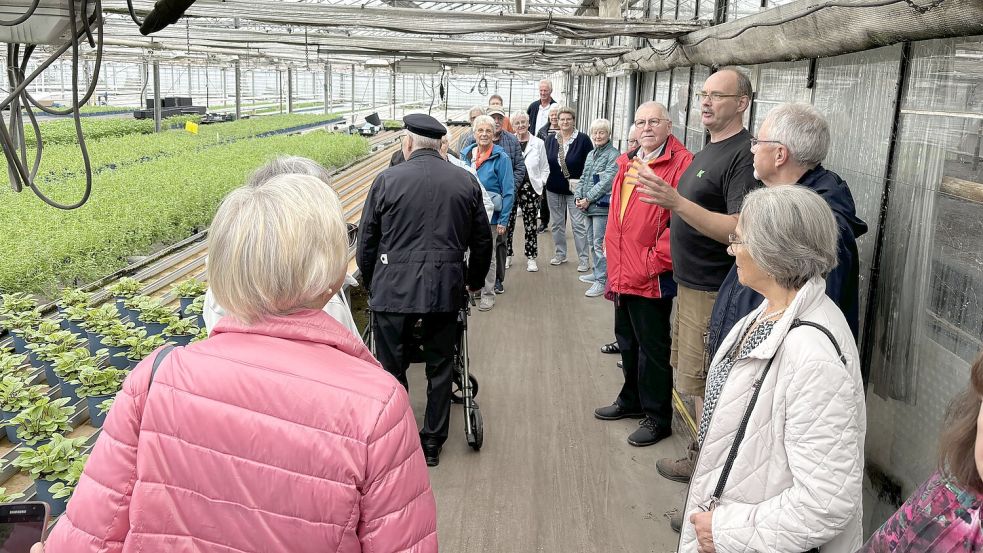 Die Besichtigung der Völlener Gärtnerei von Jutta Freiwald und Glenn Schmidt-Freiwald stand im vergangenen Jahr auch auf dem Programm. Foto: Ammermann