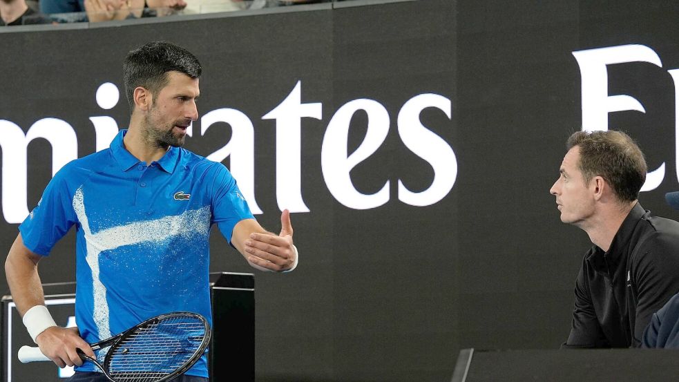 Novak Djokovic und Andy Murray werden nicht mehr zusammenarbeiten. Foto: Asanka Brendon Ratnayake/AP/dpa