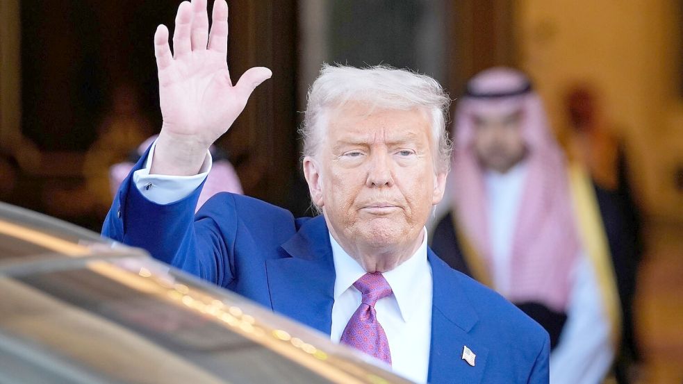 „Viel Glück, Syrien“, sagte Trump in Riad. Foto: Alex Brandon/AP/dpa
