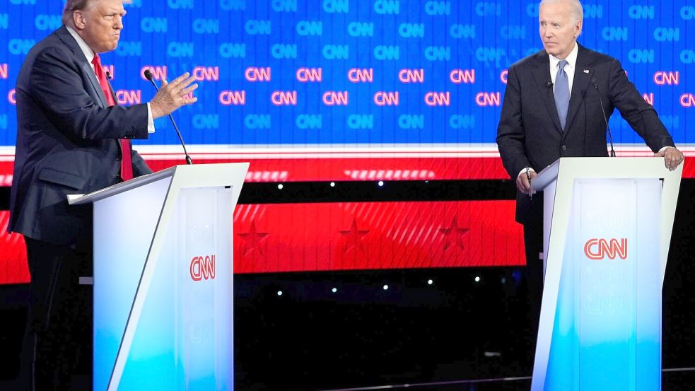 Biden räumte selbst ein, beim TV-Duell gegen Trump keine gute Figur gemacht zu haben. (Archivbild) Foto: Gerald Herbert/AP/dpa