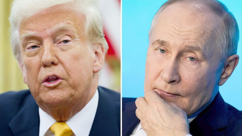 Seit seinem Amtsantritt telefonierte Trump bereits zwei Male mit Putin. (Archivbild) Foto: Pavel Bednyakov/AP/Pool via AP/dpa