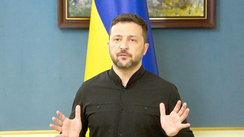 Selenskyj setzt auf die USA als Motor in möglichen Friedensverhandlungen. Foto: Efrem Lukatsky/AP/dpa
