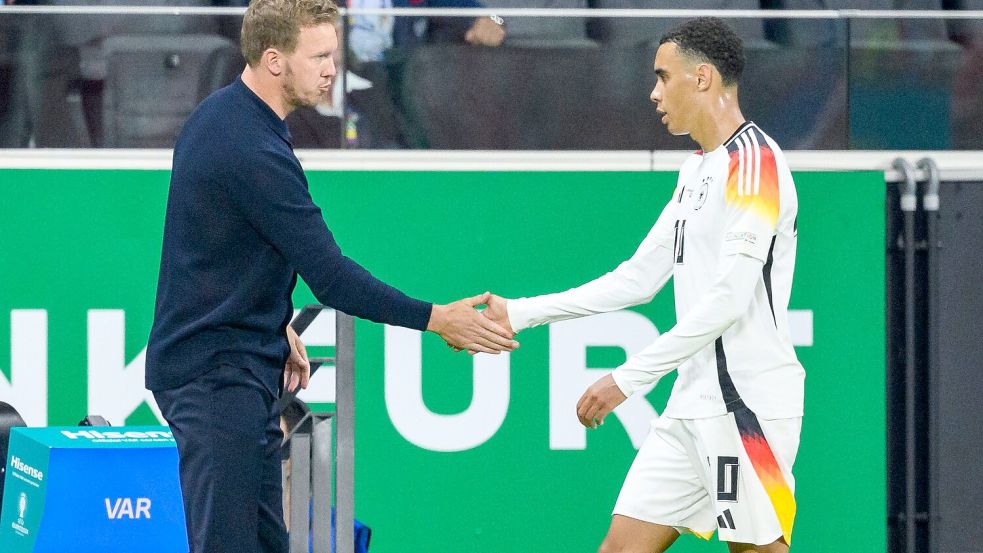 Nagelsmann verzichtet bei Nations League auf Musiala. Foto: Tom Weller/dpa