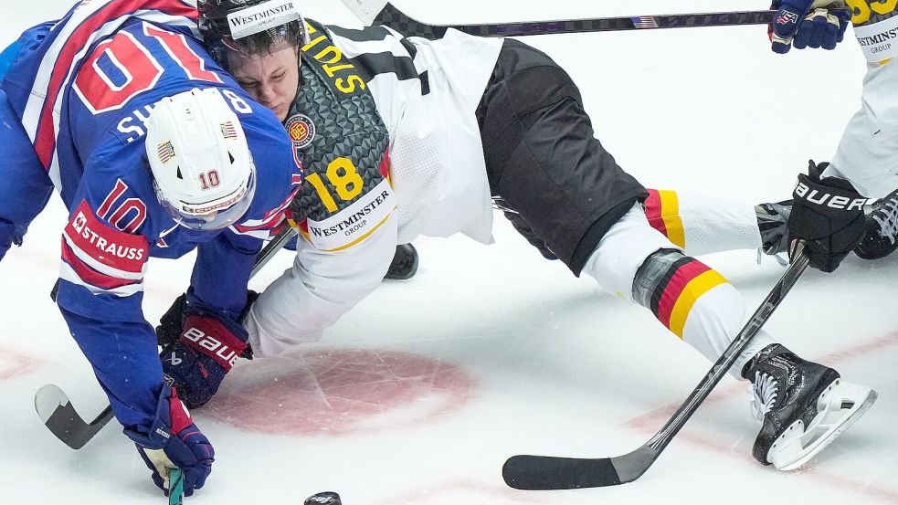 NHL-Star Tim Stützle blieb bei der Eishockey-WM ohne Tor. Foto: Claus Fisker/Ritzau Scanpix/dpa