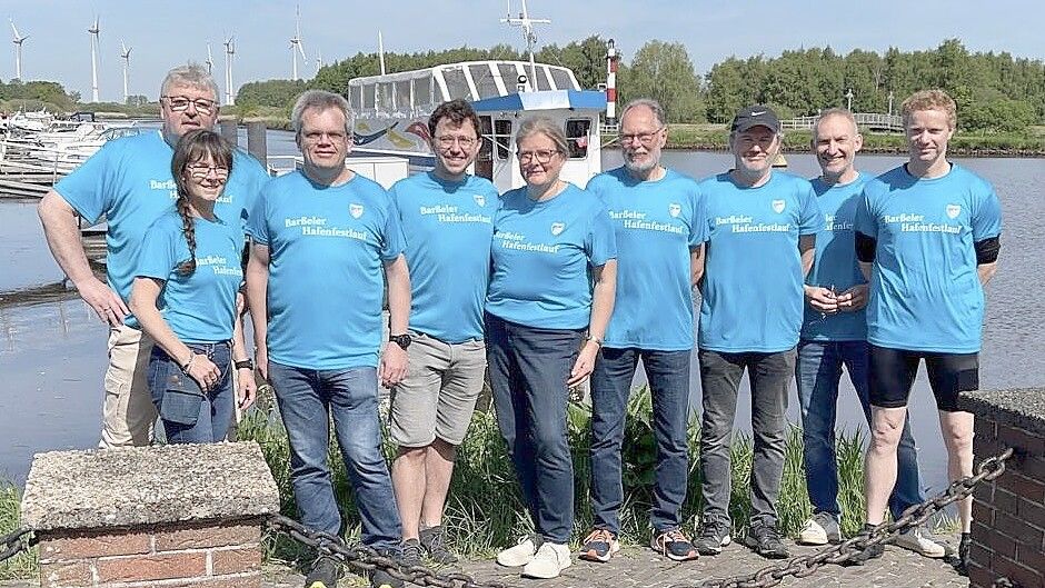 Das neue Orga-Team für den Hafenfestlauf hat sich 2024 zusammengefunden und kümmert sich jetzt um den Lauf am 22. August 2025. Foto: privat