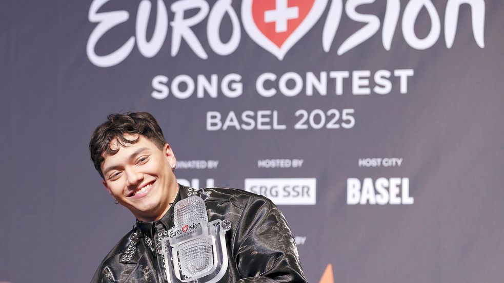 Sieger JJ hat sich gegen eine Teilnahme Israels am ESC 2026 ausgesprochen. Foto: IMAGO/Mandoga Media