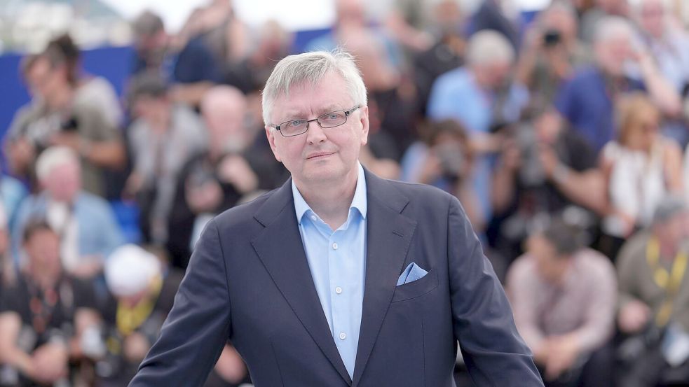 Sergei Loznitsa bei der Vorstellung seines neuen Films in Cannes. Foto: Lewis Joly/Invision/AP/dpa