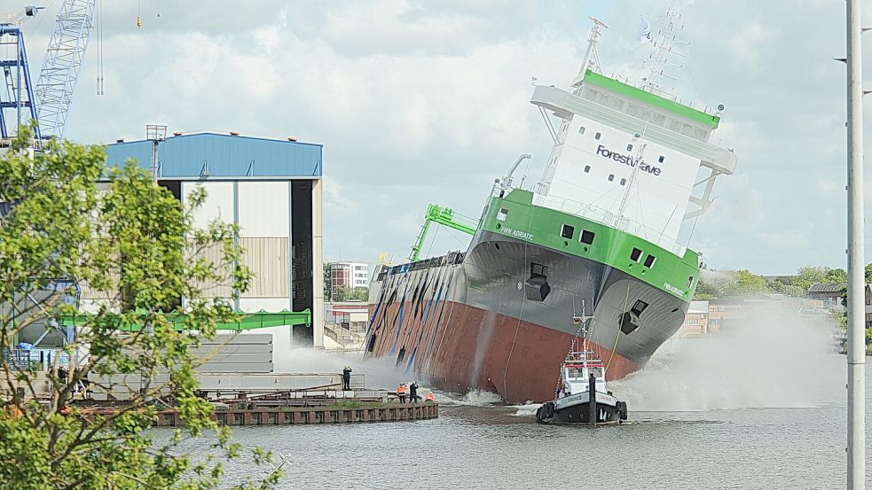 Die „FWN Adriatic“ ist bei der Ferus-Smit-Werft vom Stapel gelaufen. Foto: Bodo Wolters
