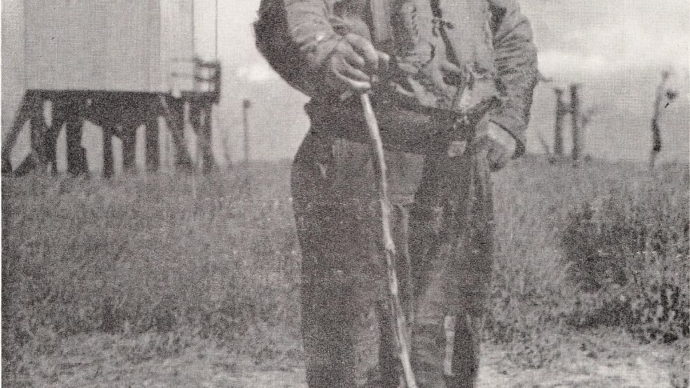 Jens Sörensen Wand, der „Vogelkönig“ von Norderoog, kurz vor seinem Tod. Foto: Museumsverbund Nordfriesland