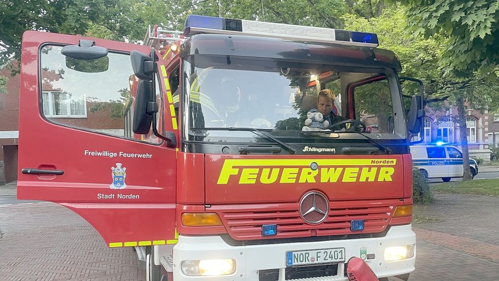 Die Norder Feuerwehr wurde zu einem Einsatz gerufen, der sich alles andere als alltäglich herausstellen sollte. Foto: Feuerwehr